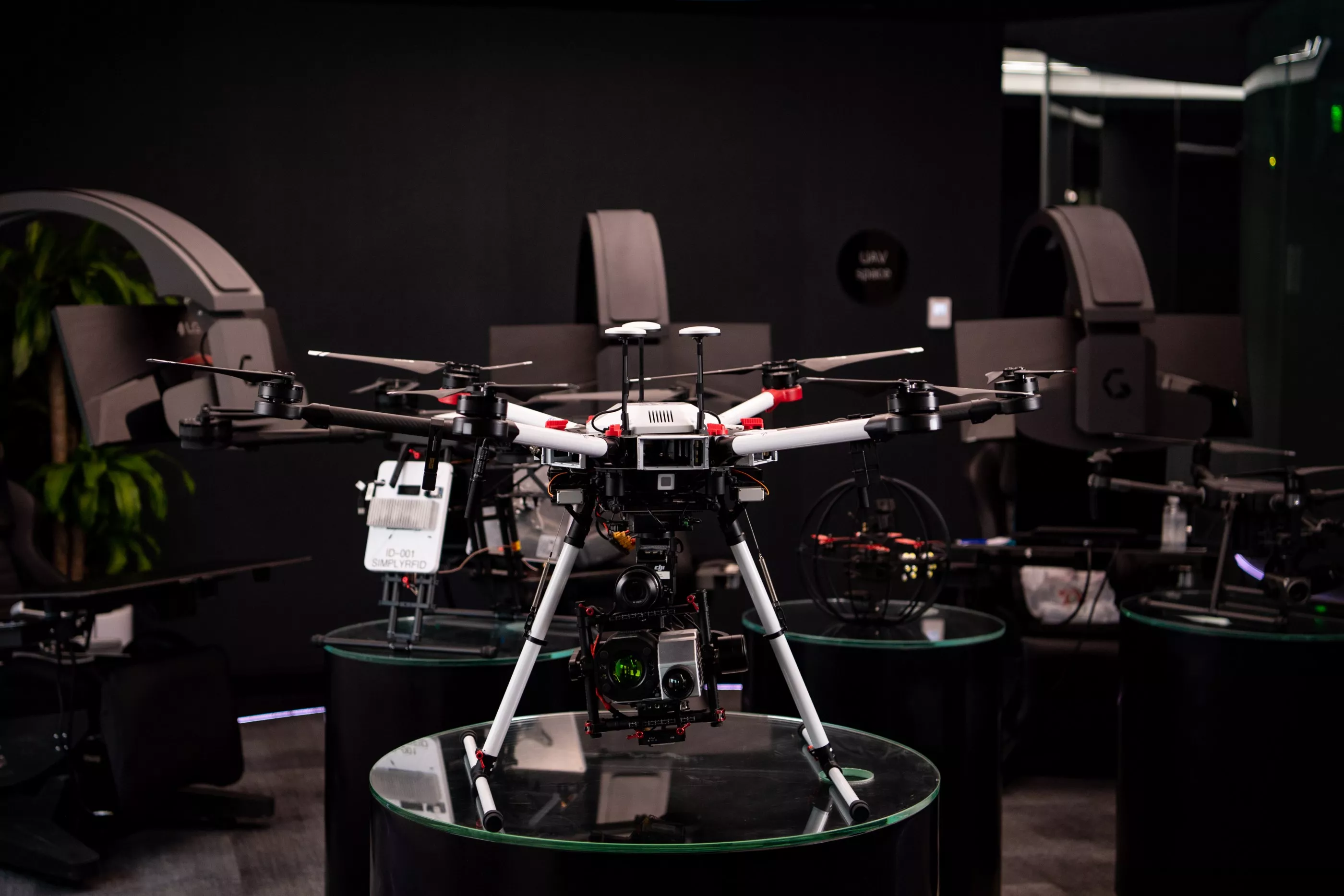 Drone in Aramco 4IR center
